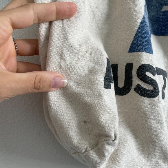 Aviator Nation Reusable Tote Bag Cotton Canvas Austin Texas Market Casual - Picture 7 of 8